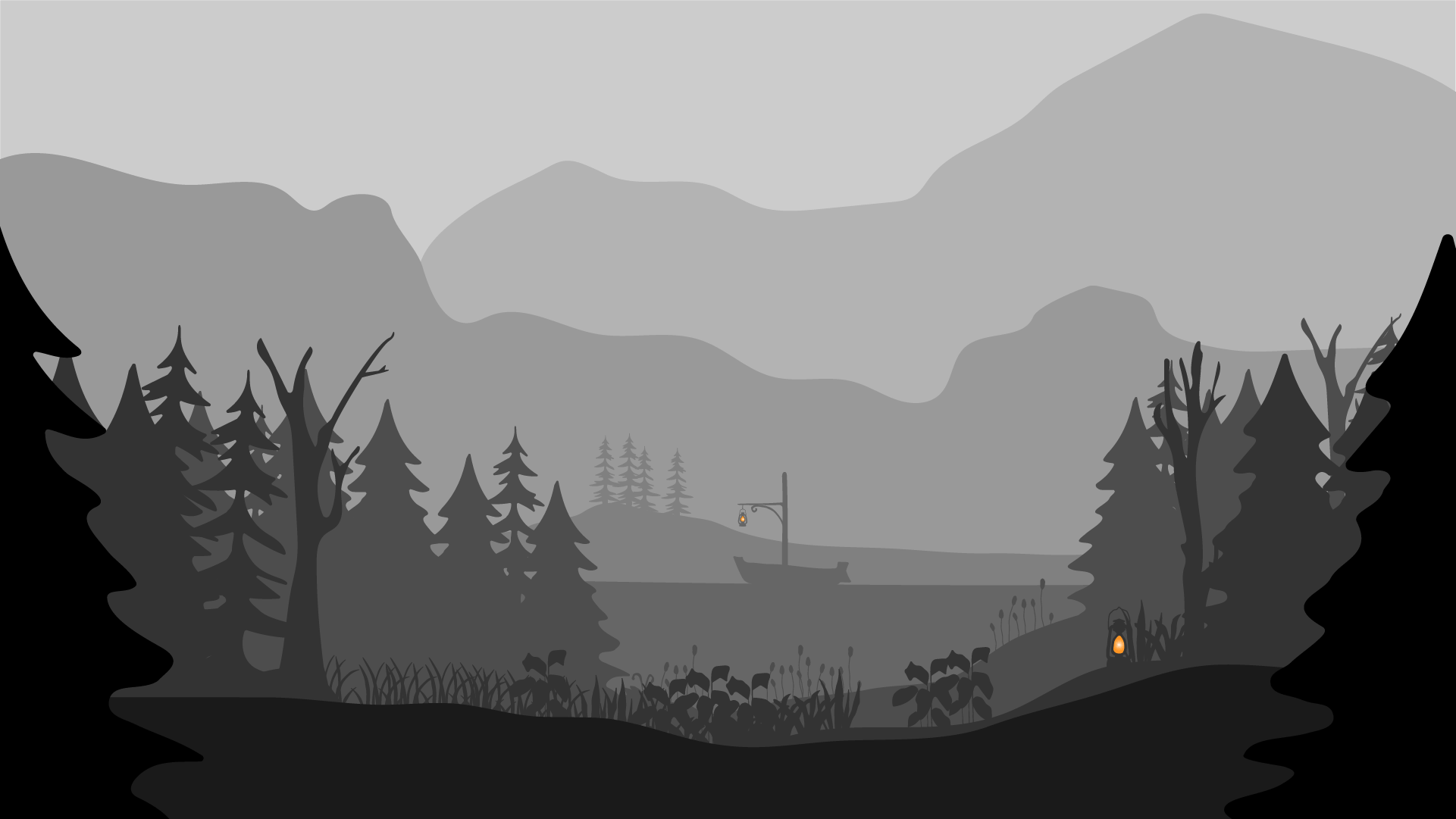 Illustration eines Gebirgssees / Illustration of a tarn