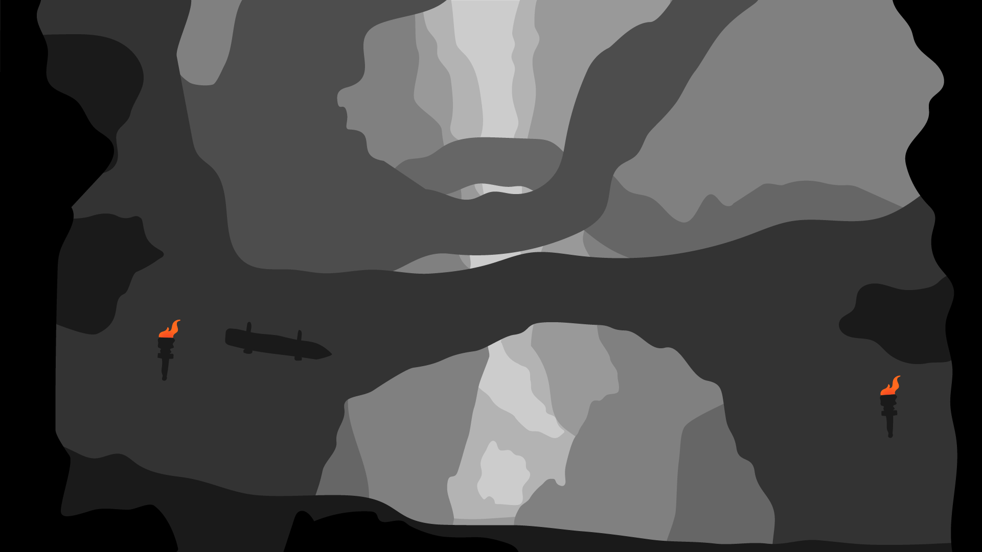Illustration einer Höhle / Illustration of a cave